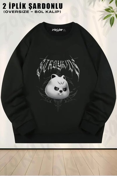 ZOKAWEAR Stray Kids Skzoo Evil Han Quokka K-Pop Music Group Printed Crewneck ...