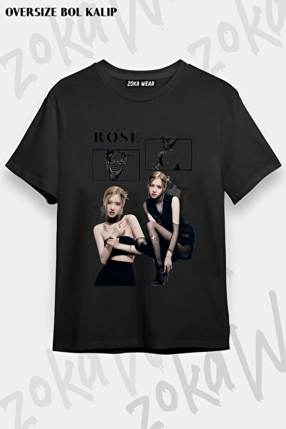 ZOKAWEAR Rose Blackpink Unis Printed T-Shirt