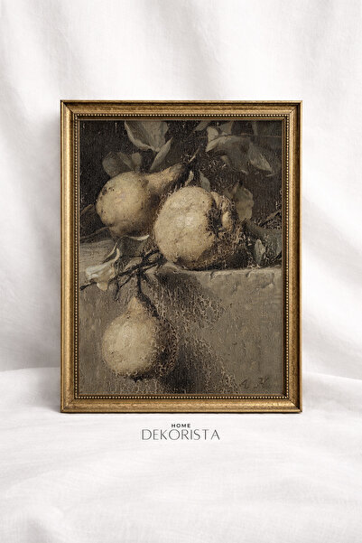 HOME DEKORİSTA Tablou floral VINTAGE fără sticlă, decor floral de perete, pic...