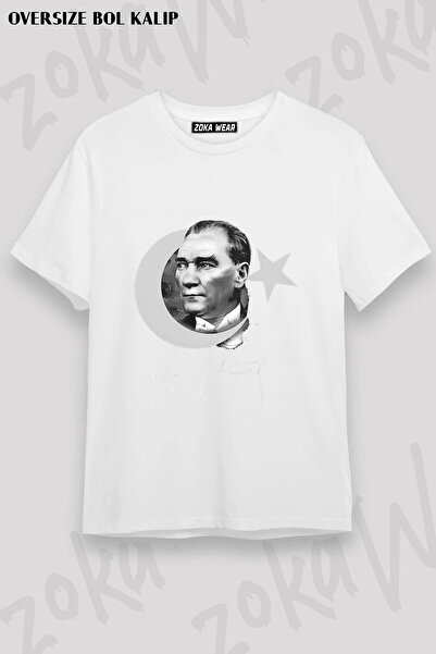 ZOKAWEAR Ataturk Gazi Mustafa Kemal 10 Kasim Turkish Flag Printed T-Shirt
