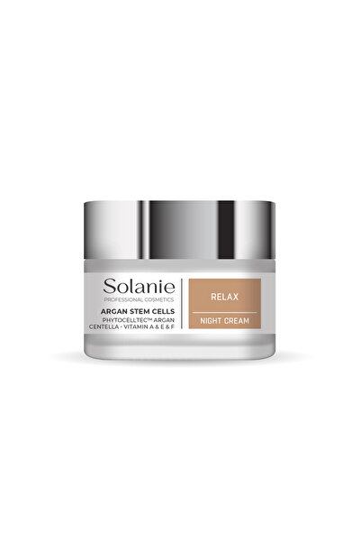Solanie Crema de noapte antirid cu celule stem de Argan - 50 ml -