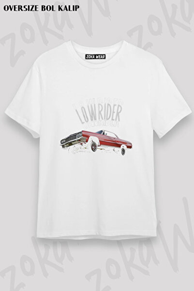 ZOKAWEAR Lowrider Classic Car Classic Car Gang Gansta Printed T-Shirt
