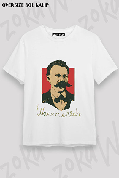 ZOKAWEAR Ubermensch Philosophy Philosopher Friedrich Nietzsche Printed T-Shirt