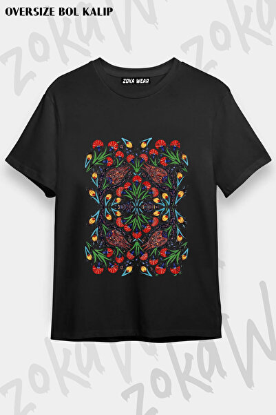 ZOKAWEAR تي شيرت مطبوع بنمط سيني