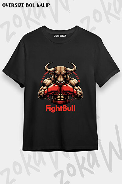 ZOKAWEAR Boksor Boga Fightbull Printed T-Shirt