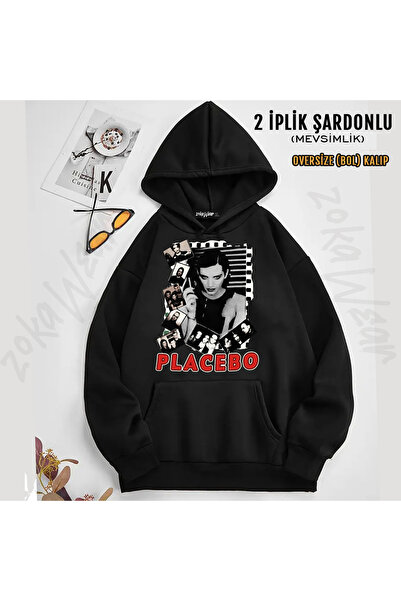 ZOKAWEAR Placebo Vs01 Printed Hooded Sweatshirt