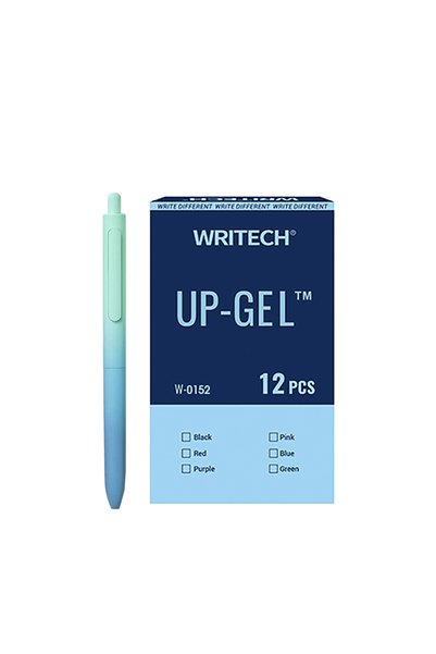 Writech Στυλό τζελ με κουμπί, μπλε μελάνι 0.7mm, Space Up Aurora Spearmint (Τ...