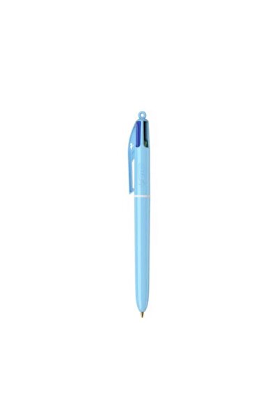 Bic Στυλό τεσσάρων χρωμάτων, μεσαίας πλάτους 1.0 χιλιοστά, παστέλ μπλε