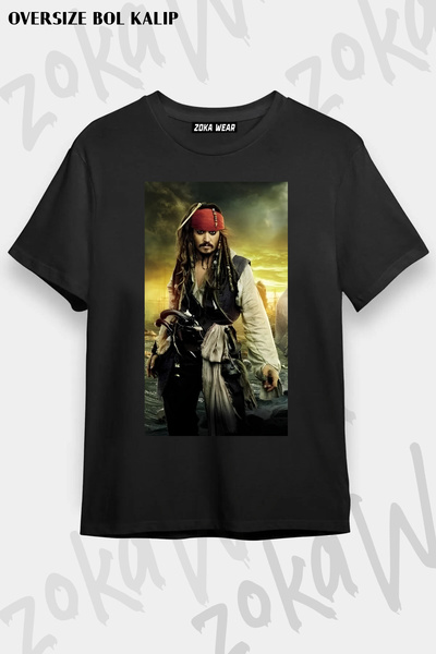 ZOKAWEAR Jack Sparrow Printed T-Shirt