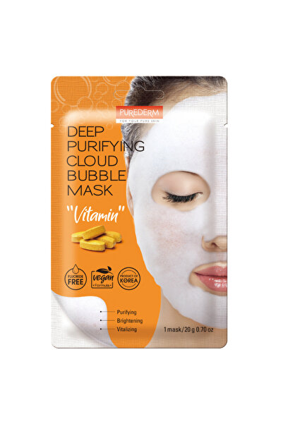 Purederm Deep Cleansing Foaming Mask with Vitamins - 20 gr -