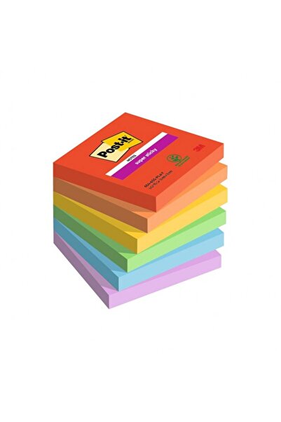 3M POST IT 76X76mm 540 φύλλα ΠΟΛΥΧΡΩΜΑ ΠΑΙΧΝΙΔΙΑΣΤΙΚΑ 654-6SS-PLAY Αυτοκόλλητ...