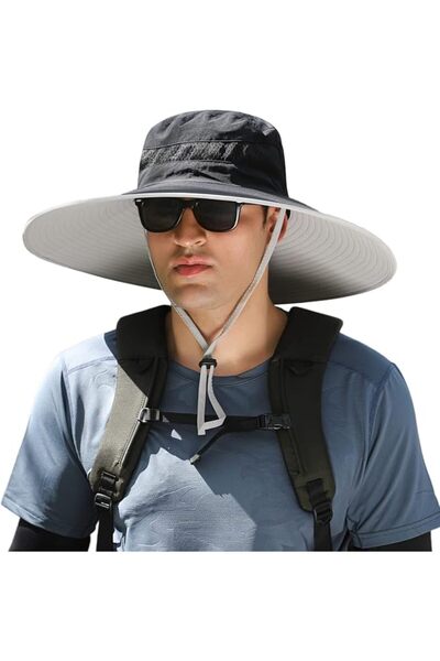 Huamulan Wide Brim Sun Protection Hat Outdoor Unisex Ventilated Hats for Hiki...