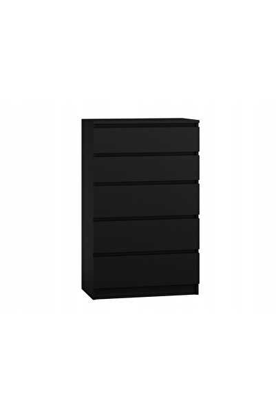 Topeshop TOP E SHOP M5 Comodă modernă neagră cu sertare