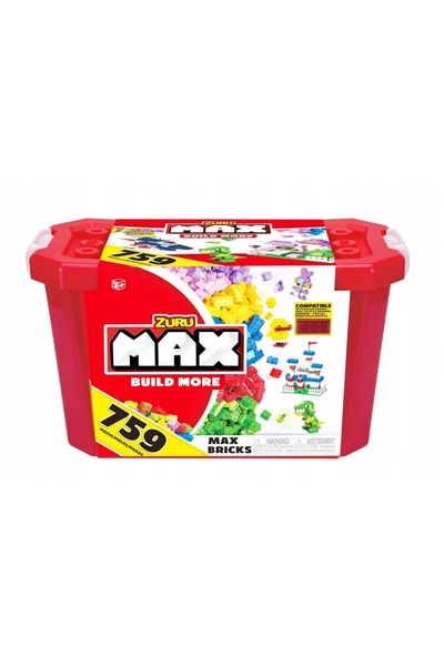 Zuru Max Build 759 Piese Set de Blocuri de Construcție Portabil pentru Distra...
