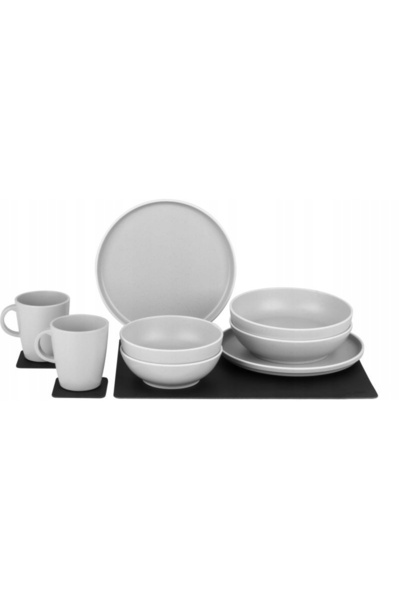 Brunner Set de masă din melamină Dolomit Magnetic Silwy White