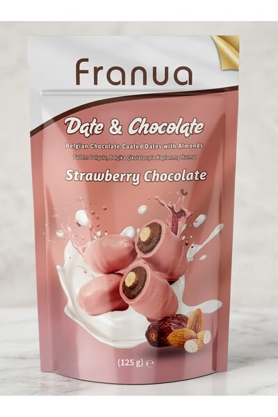 Date & Chocolate Çilekli Çikilatalı Hurma (Bademli)