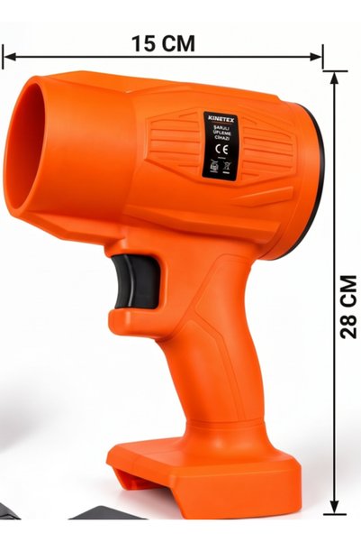 KİNETEX 21V Şarjlı Hava Üfleyici Fan 35 m/s 22000 Devir Blower Araba ,Cam ,Su Lekeleri Kurulama Fanı