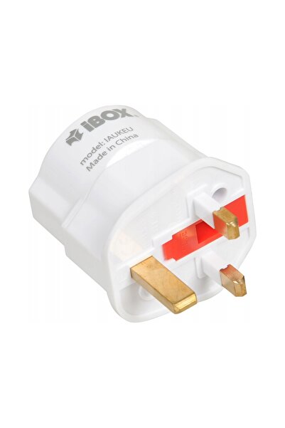 İbox iaukeu Adaptor de alimentare UK la EU, Convertor de călătorie, Compact