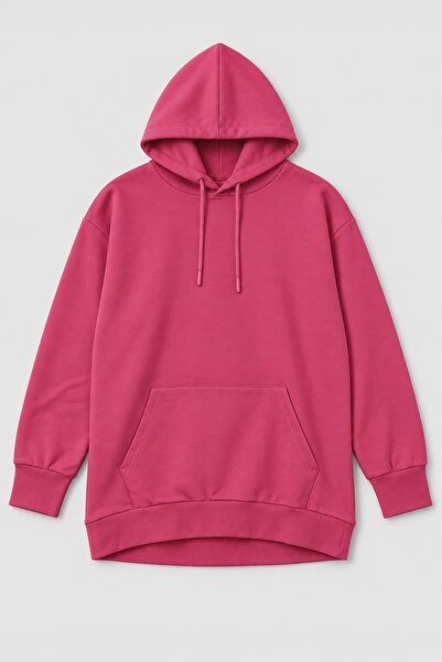 MARKAPIA WOMAN Women's Fuchsia Sweatshirt with Hooded Pocket