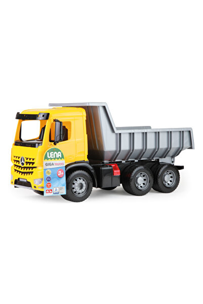 LENA Camion basculant 02064 Mercedes AROCS 63cm, cu blocare remorcă sigură pe...
