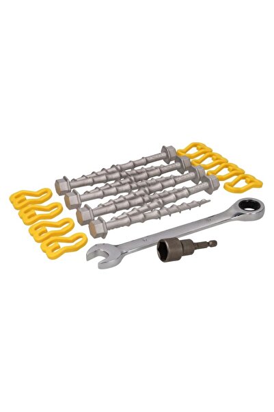 Haba Știfturi cu filet Alu-Camp 15 cm 8 buc. + adaptor și cheie