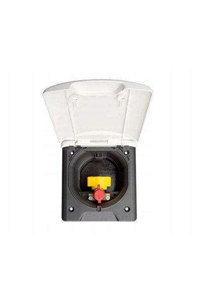 REIMO Priză de gaz de exterior cu clapetă magnetică antracit Fawo