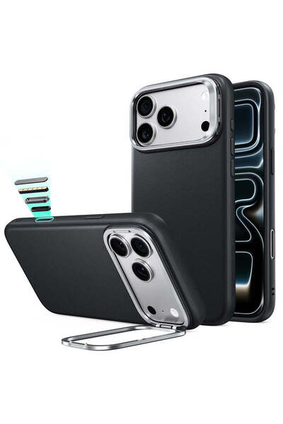 ESR Case for iPhone 17 Pro, iPhone 18 Pro, Atelier Magnetic Kickstand, Black