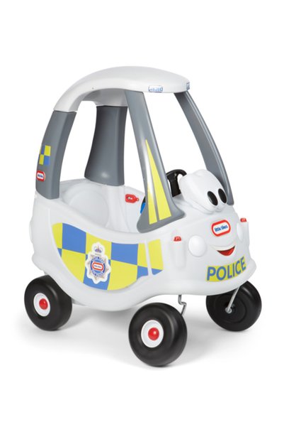 Little Tikes Cozy Coupe 173790-PE13 Mașinuță electrică albă de poliție pentru...