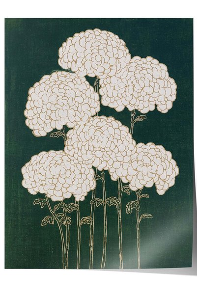 Postifull Poster fără ramă cu ilustrație florală — Nr.: 180190