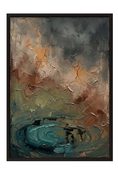 Postifull Abstract Texture Symphony Poster – Black Framed Artwork No:180021