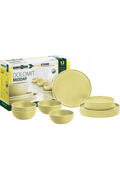 Brunner Set de masă din melamină Midday Dolomit Galben