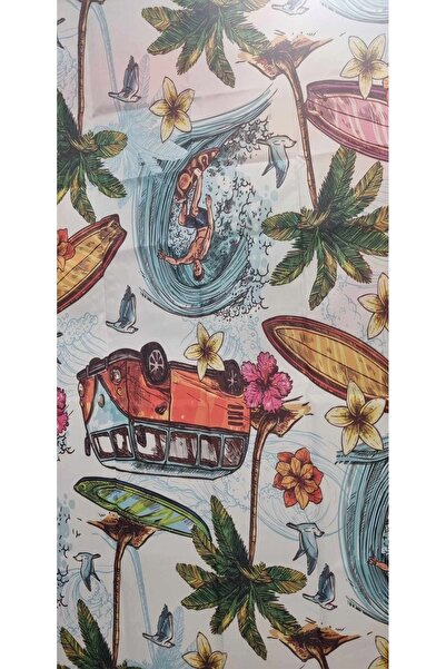 Abakuhaus Perdea de duș textilă 175x240cm impermeabilă pentru baie