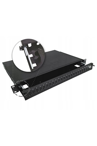 Alantec A-LAN 24xSC duplex 1U panou de interconectare telescopic cu fibră optică