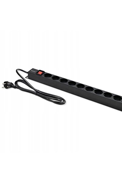 Qoltec Prelungitor 54605 PDU 16A 16xSCHUKO 1.8m Vertical pentru RACK