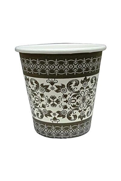 Alsaqer Disposable Paper Kahwa Cups 50-Pieces, 2.5 oz Capacity, Black