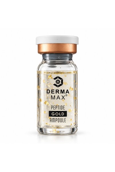 DERMAMAX Gold Peptide Face Serum Ampoule 8ml, Anti-Aging, Hydrating & Fine Line Care, Suitable for All Skin Types, Made in Korea