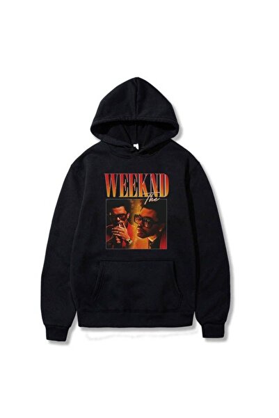 Vordevia The Weeknd Printed Cotton 3 Thread Threaded Oversize Sweatshirt