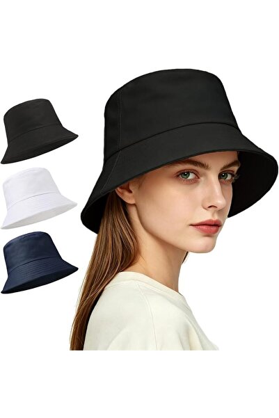 GENERAL 3 Packs Unisex Athletic Bucket Hat Solid Colors Sun Hat with UV Prote...