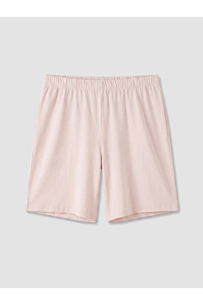 LC Waikiki Özmarka New Season Pink Elastic Waist Women's Shorts Pajama Bottom