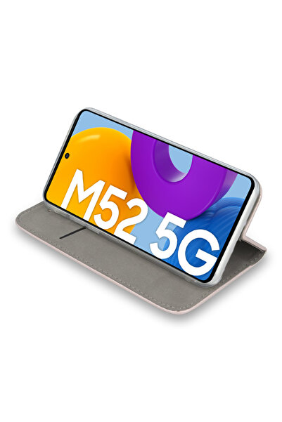 ERBORD Husă portofel pentru Samsung Galaxy M52 5G, Magnetică, Bordeaux