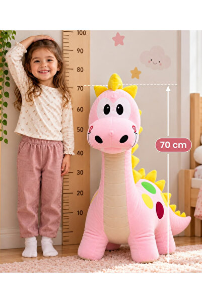 Heribom 70 Cm Sevimli Dinozor Pomy Peluş Oyuncak Dekoratif Oyuncak