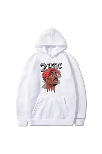 Vordevia Tupac Printed Cotton 3 Thread Threaded Oversize Sweatshirt