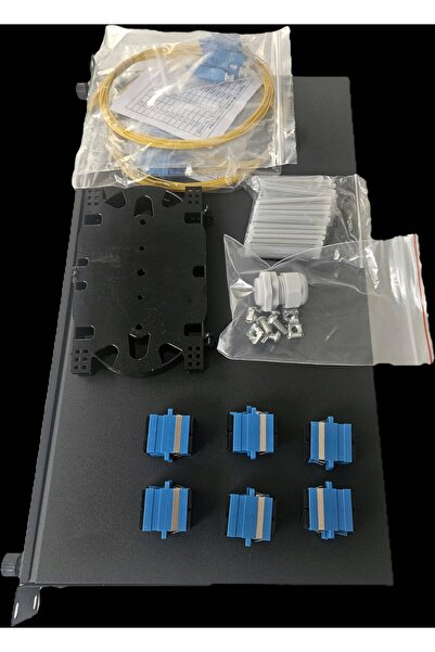 Fiber Optik Patch Panel 12 port 24 Core DOLU