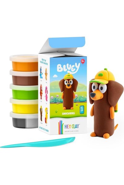 Hey Clay سنيكرز. صلصال تشكيل ملون يجف بالهواء، 5 علب مع تطبيق تفاعلي ممتع للأ...