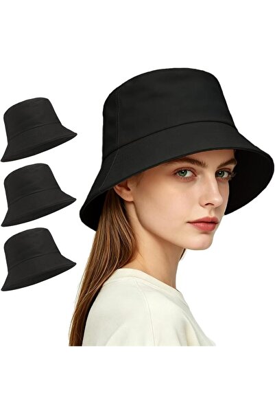 GENERAL 3 Packs Unisex Athletic Bucket Hat Solid Colors Sun Hat with UV Prote...