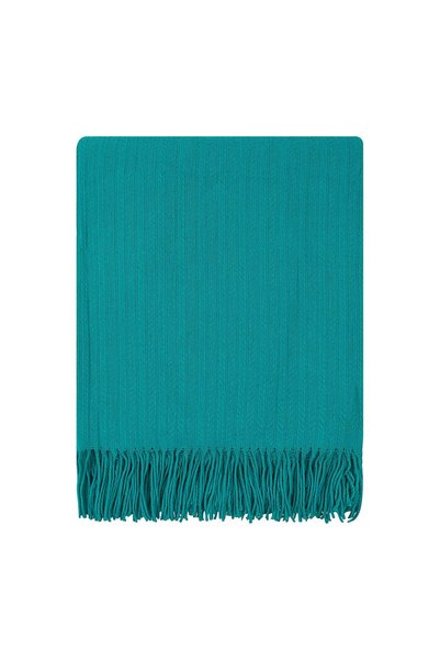 Cozy Blankets Pătură din 100% bumbac cu franjuri, 140 × 200 cm