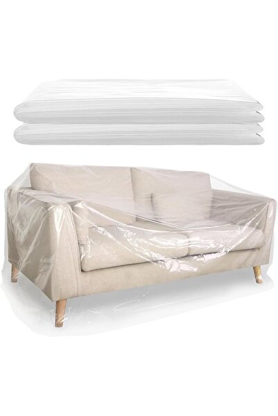 GENERAL 2 Pack Plastic Sofa Covers, 300 x 135cm Waterproof & Dustproof Sofa P...