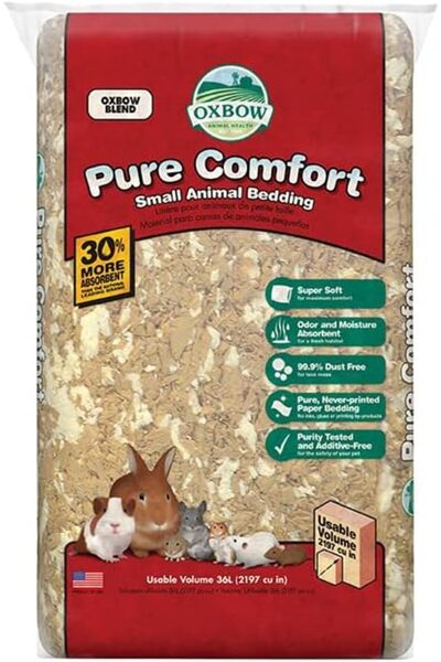 Oxbow Animal Health Pure Comfort Bedding, Natural, 56 Liter Bag