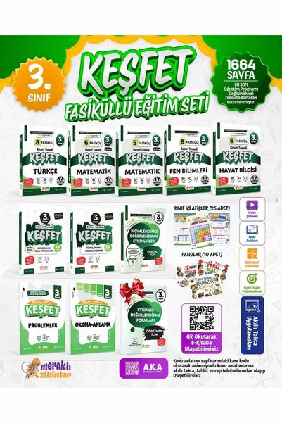 meraklı zihinler 3. Sınıf Beceri Temellli Keşfet Fasikül Pro Set - 10 Parça