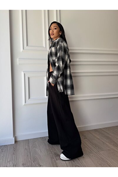 CC STORE Cămașă ZITA în carouri, cu croială oversized și design modern
